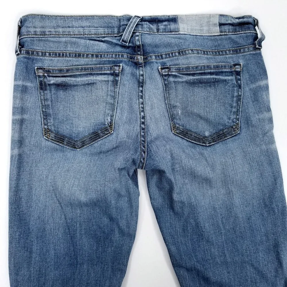 Textile Elizabeth and James Ankle Jeans Ozzy Destroyed Distressed Sz 29 Med Wash